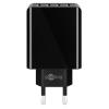 GOOBAY Caricatore da Muro USB a 4 vie 30W Nero