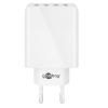 GOOBAY Caricatore da Muro USB a 4 vie 30W Bianco