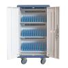 TECHLY PROFESSIONAL Carrello Stazione di Ricarica Ventilato 30 Notebook o Smartphone Bianco/Blu