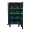 TECHLY PROFESSIONAL Carrello Stazione di Ricarica 80 USB Notebook o Smartphone Nero