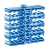 TECHLY Organizzatore Modulare a Pettine per 24 Cavi Ethernet Blu