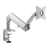 TECHLY Supporto da Scrivania Monitor LED 17-32'' con Molla a Gas Bianco Silver