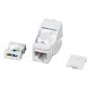 OEM Frutto Keystone Cat.6A UTP Bianco con tappo antipolvere