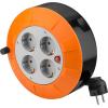 GOOBAY Prolunga alimentazione Avvolgicavo 4 prese schuko 5m Protezione termica