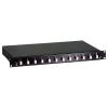 OEM Cassetto Ottico 19'' con 12 bussole LC Duplex Multimodale OM4 Nero
