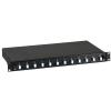 OEM Cassetto Ottico 19'' con 12 bussole LC Duplex Monomodale OS2 Nero