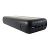 TECHLY Power Bank Caricatore 20000 mAh 20W 3 Porte Output con Cavo Micro USB
