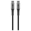GOOBAY Cavo Tessile USB-C&trade; Maschio/USB-C&trade; Maschio 0,5 m Grigio