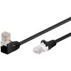 INTELLINET Cavo di rete Patch Connettore Angolato 90&deg; CCA Cat. 5e UTP 10m Nero
