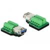 DELOCK Adattatore USB 3.0 Tipo A femmina a Morsettiera 10 pin