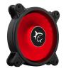 WHITE SHARK Ventola di Raffreddamento 4pin LED Rosso 120 mm 25dBA Fan PC Gaming