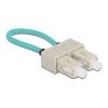 DELOCK Cavo di Prova Accoppiatore Loopback Fibra Ottica Multimodale OM3 SC