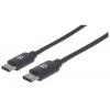 MANHATTAN Cavo USB 3.2 Gen 1 SuperSpeed USB-C&trade; Maschio/USB-C&trade; Maschio 0,5m Nero
