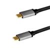 LOGILINK Cavo SuperSpeed 10Gbps USB-C&trade;M/USB-C&trade;M USB3.2 Gen2 4K/60Hz PD 1m Nero