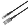 GOOBAY Cavo Micro USB Guaina Intrecciata USB2.0 A M/MicroB M 0,5m Nero/Silver