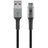 GOOBAY Cavo USB-C&trade; a USB A Connettori in Metallo e Rivestimento Tessuto 1,0m