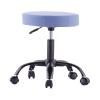 TECHLY Sgabello Girevole con Ruote Altezza Regolabile Tessuto Sfoderabile Blu