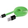 BLUEDIAMOND TO GO Cavo Flat USB AM a Micro USB M 1m Verde / Nero