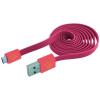 BLUEDIAMOND TO GO Cavo Flat USB AM a Micro USB M 1m A Rosa / Corallo
