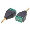 TECHLY Adattatore Connettore Audio 3.5 mm Maschio a Terminal Block 3 pin