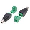 TECHLY Adattatore Connettore Plug DC 2.5x5.5 mm Femmina Terminal Block 2 pin