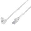 TECHLY PROFESSIONAL Cavo di Rete Patch Connettore Angolato 90&deg; CCA Cat. 5E UTP 10m Bianco