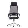 TECHLY Sedia per Ufficio con Schienale Alto e Base Cromata Nero