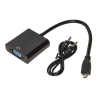 ADATTATORE MICRO HDMI TIPO D - VGA FEMMINA + AUDIO