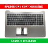 TASTIERA ORIGINALE ASUS K501 CON TOPCASE PALMREST SILVER RETROILLUMINATA