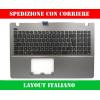 TASTIERA PER ASUS X550 F550 CON TOPCASE PALMREST SILVER