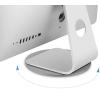LOGILINK Base Girevole 360&deg; Antiscivolo per Monitor Tablet Laptop in Alluminio