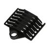 TECHLY PROFESSIONAL Supporto a Pettine per 6 Giunti in Fibra Ottica Nero