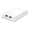 TECHLY PROFESSIONAL Scatola di Connessione Indoor FTTH per 2 fibre, 2 adattatori, IP20