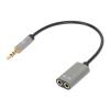 MANHATTAN Cavo Adattatore per Cuffie con Splitter Audio Stereo AUX 20cm