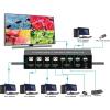 TECHLY HDMI Switch 4x1 KVM Quad Multiviewer con Telecomando IR 1080p