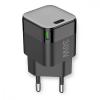FONTASTIC Caricabatterie GaN USB-C&trade; Power Delivery 30W Ricarica Rapida Nero