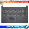 TASTIERA ORIGINALE HP PAVILION 15-BS 250 G6 CON TOPCASE PALMREST NERO