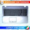 TASTIERA PER ASUS ASUS X542 NERA CON TOPCASE SILVER