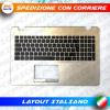 TASTIERA PER NOTEBOOK ASUS X542 NERA CON TOPCASE ORO