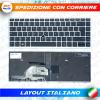 TASTIERA ORIGINALE HP PROBOOK 430 440 G5 640 G4 RETROILLUMINATA CON FRAME SILVER