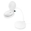 LOGILINK Lampada LED da Tavolo con Lente d'ingrandimento a 8 e 36 Diottrie Dimmerabile