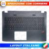 TASTIERA ORIGINALE ASUS ROG GL552 CARATTERI ROSSI RETROILLUMINATA TOPCASE NERO