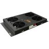 TECHLY PROFESSIONAL Kit di Ventilazione a Soffitto per Rack 19'' 4 Ventole Nero