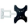 TECHLY Supporto a Muro per TV LED LCD 19-37'' Inclinabile 3 Snodi Bicolor Bianco Nero