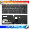 TASTIERA ORIGINALE HP ELITEBOOK 740 745 G5 G6 840 G5 G6 SILVER RETROILLUMINATA