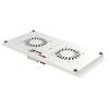 TECHLY PROFESSIONAL Kit di Ventilazione a Soffitto per Rack 19'' IP55 2 Ventole Grigio