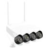 TENDA Kit di Sicurezza Video HD Wireless a 4 Canali Videocamere, K4W-3TC