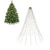 GOOBAY Catena Luminosa 400 Luci LED IP44 Bianco Caldo per Albero con Anello