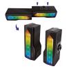LOGILINK 2 in 1 Gaming Sound System Soundbar e Speakers Bluetooth v5.0 Illuminazione RGB