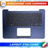 TASTIERA ORIGINALE ASUS ZENBOOK UX430 RETROILLUMINATA CON TOPCASE PALMREST BLU